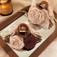 HA230 - Dried Rose Flower Hair Clip